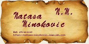 Nataša Minoković vizit kartica